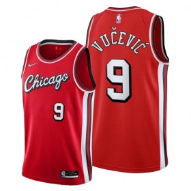 Dres Chicago Bulls Nikola Vucevic 9 Nike 2021-22 City Edition Throwback Swingman